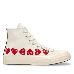 Comme Des Garçons Play Multi Hearts hi-top sneaker
